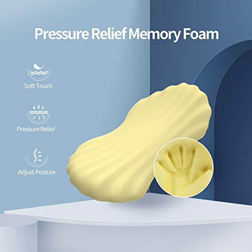 Adjustable Memory Foam Lumbar Support Pillow for Back Pain Relief