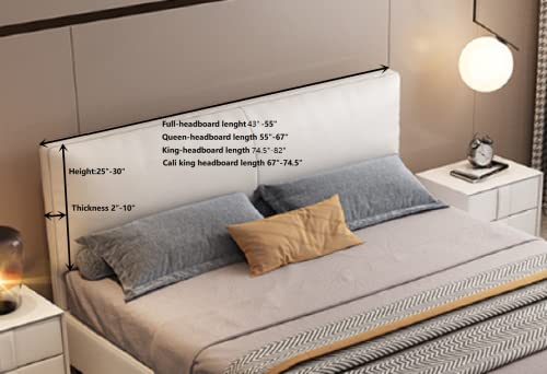 Soft Stretch Bed Headboard Cover - Dustproof Protector for King Size