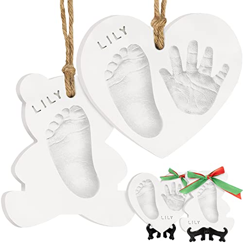 DIY Baby Hand and Footprint Keepsake Kit - Air-Dry Clay Ornament Set