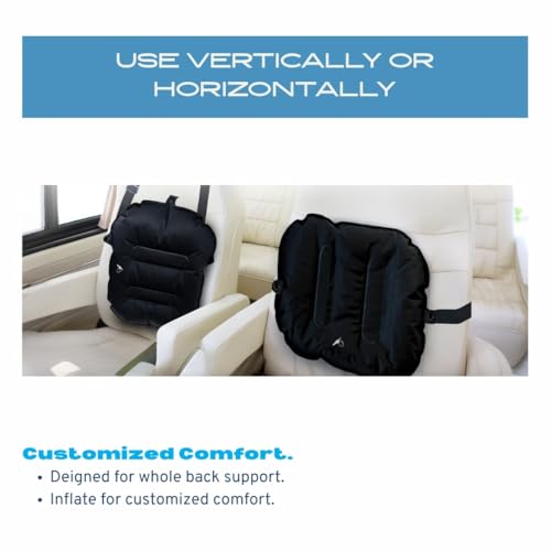 Inflatable Lumbar Pillow for Travel - Ultimate Back Support