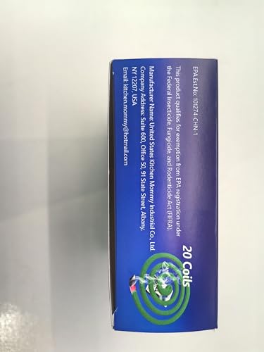 Natural Plant-Based Outdoor Patio Aroma Coils with 2 Stands (20 Pack)