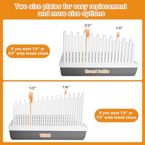 Adjustable Bread Slicer Guide with Crumb Tray for Homemade Loaves