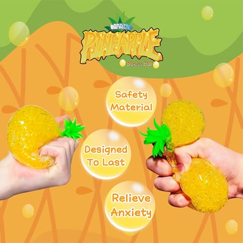 Pineapple Squishy Stress Relief Ball - Soft Durable Fruit Fidget Toy