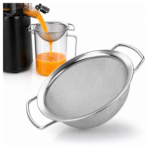 Fine Mesh Juice Strainer for Cold Press Juicer, 304 Stainless Steel Sieve