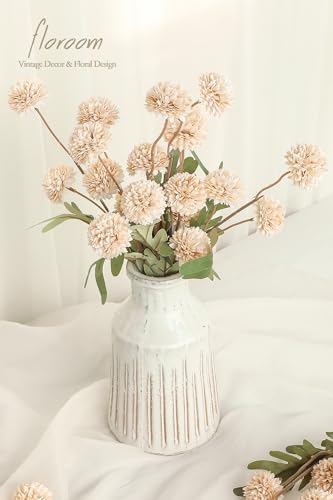 Faux Silk Mini Chrysanthemum Stems, 5-Pack for DIY Wedding & Home Decor