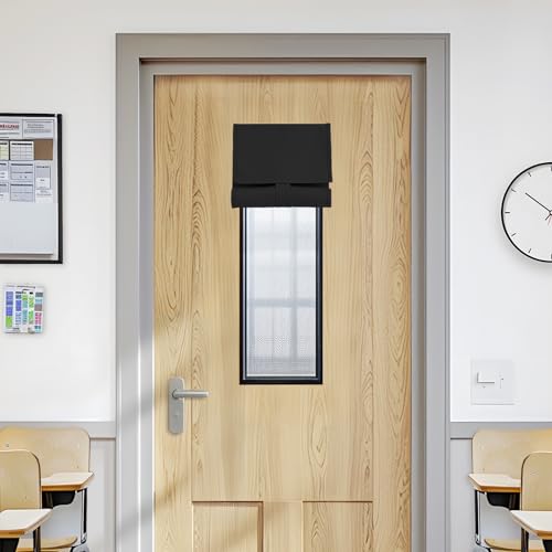 Blackout Door Window Curtain Panel - Thermal Insulated No Drill, 8x36"