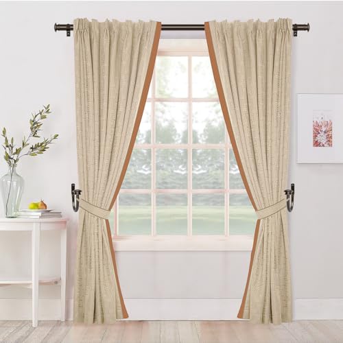 Wall-Mounted Bronze Curtain Holdbacks - Decorative Metal Drape Hooks (2 Pack)