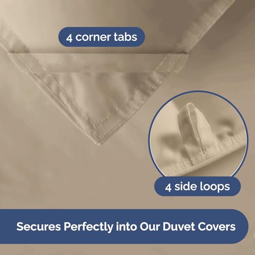 Twin Size Bed Skirt and Comforter Set - Cream Wrap Around Ruffled Bedding