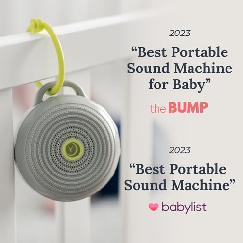Portable White Noise Machine for Baby with Night Light & Stroller Clip