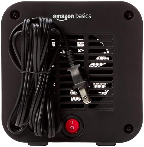 Portable Ceramic Mini Space Heater 500W with Tip-Over Protection