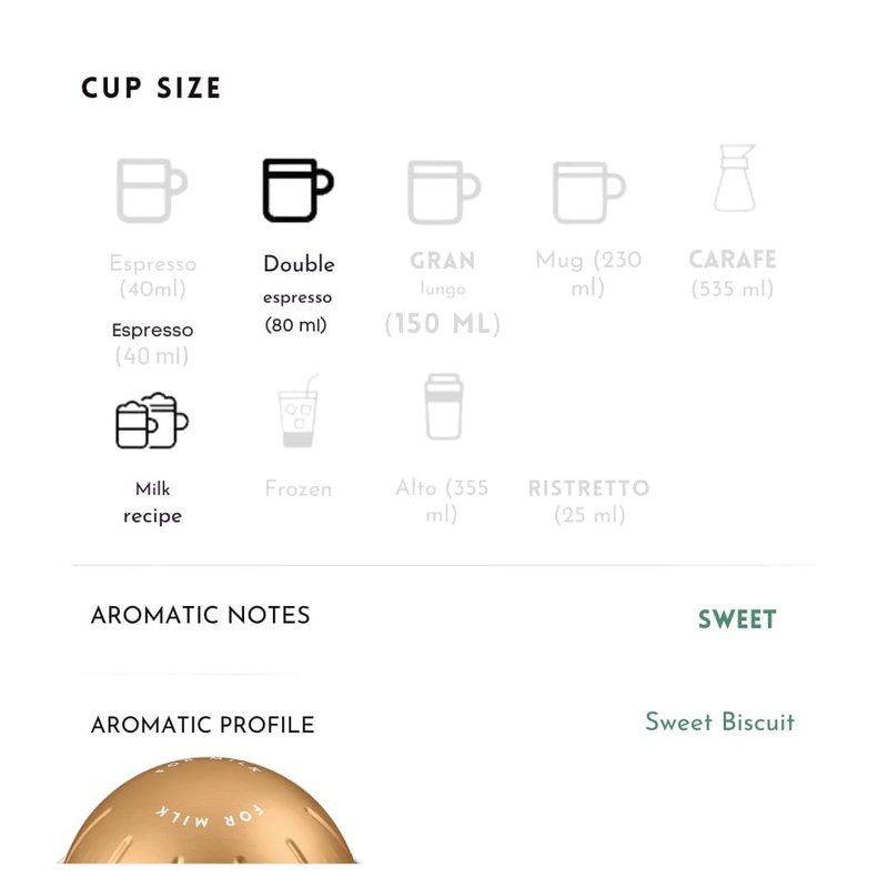 Double Espresso Coffee Pods (10 Count, Double Bianco Doppio)
