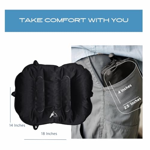 Inflatable Lumbar Pillow for Travel - Ultimate Back Support