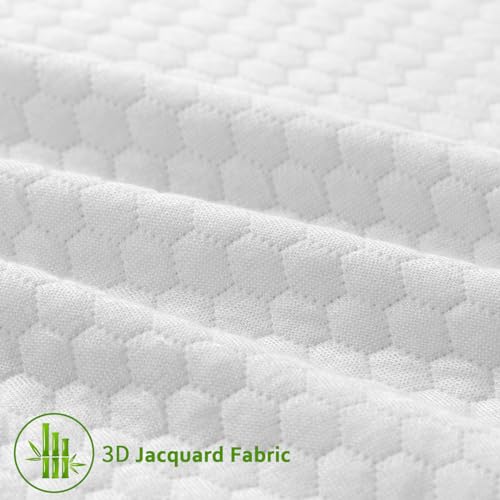 Twin XL Mattress Topper Cover - 3-4 Inch Bamboo Removable Protector