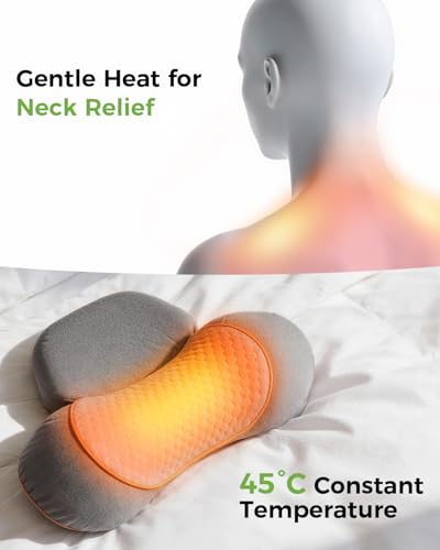 3-in-1 Neck Massager Pillow with Heat - Cordless Deep Tissue Relief