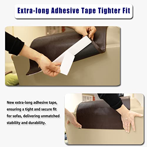 Non-Slip Recliner Headrest Cover - Waterproof Faux Leather, 17"x27"