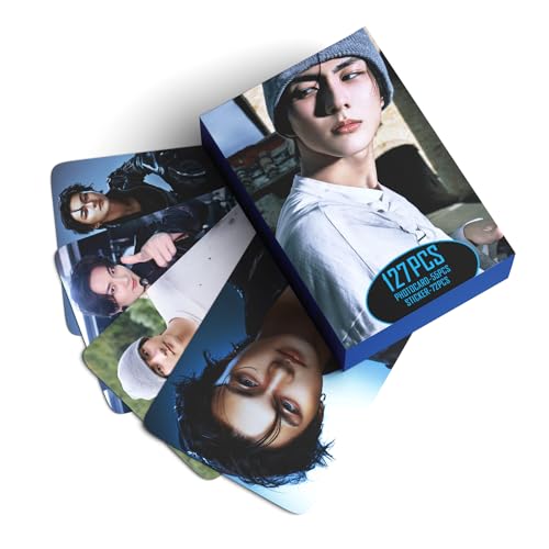 127-Piece K-Pop Photo Card and Sticker Set - Collectible Lomo Cards
