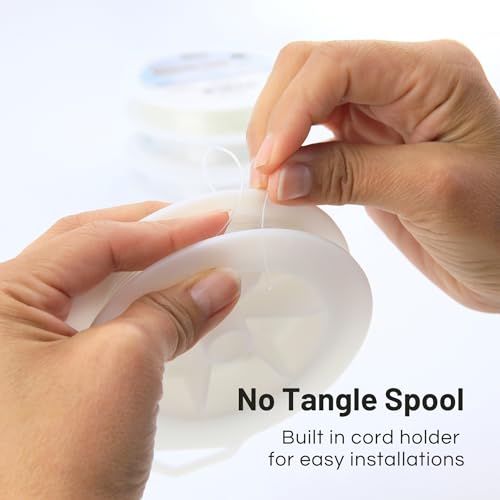 Invisible Hanging Wire 100ft Clear Nylon Cord for Decor and Picture Frames