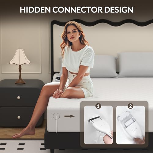 Queen Heated Mattress Pad with Dual Control & 10 Heat Levels