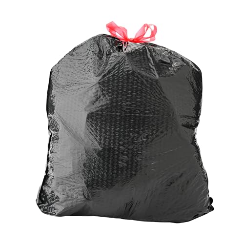 30 Gallon Multipurpose Drawstring Trash Bags - Tear-Resistant Black (50 Count)