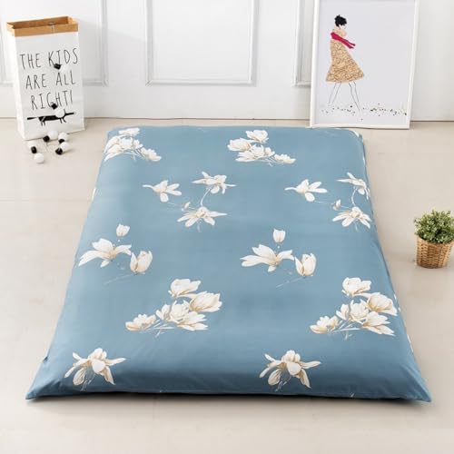 Futon Mattress Cover with Zipper - King/Queen/Full Size, Floral Print
