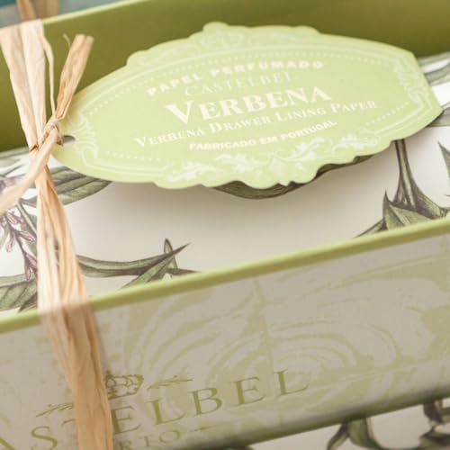Verbena Fragranced Drawer Liners - 6 Decorative Scented Paper Sheets