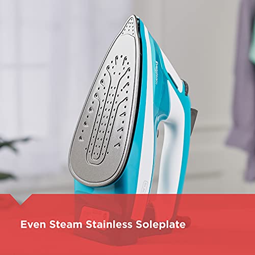 BLACK+DECKER One Step Steam Iron - Standard Model with Nonstick Soleplate & Smart Steam Control