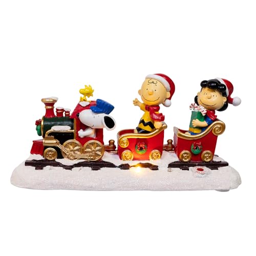 Peanuts Snoopy Musical Train Table Décor - Battery Operated Holiday Decoration