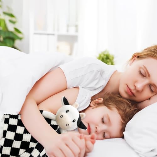 Baby Security Blanket Lovey Cow for Boys Girls 14 Inch