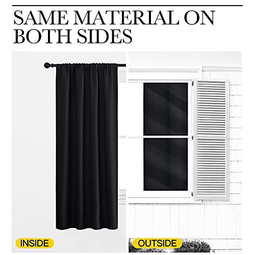 NICETOWN Blackout Curtains 42x63 Thermal Insulated Drapes - 2 Panels