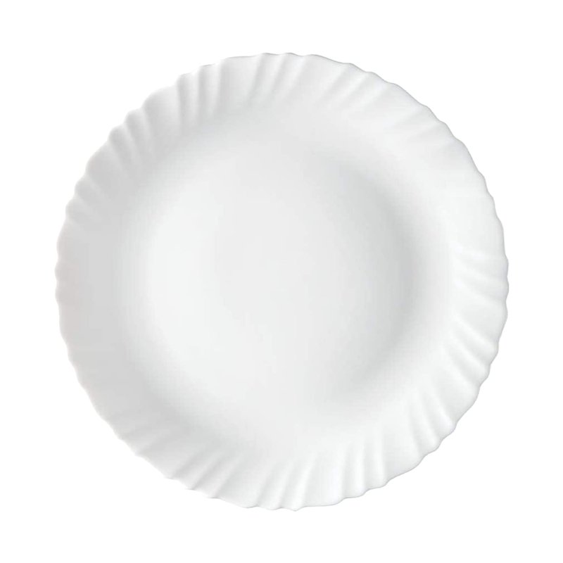 Borosil Gourmet Dinnerware Set For 6, 19 Pieces, White Dinner Plates and Bowls Sets, Chip Resistant Tempered Opal Glass, Stain Resistant, Dishwasher & Microwave Safe Dinner Set For Gifting, Serves 6