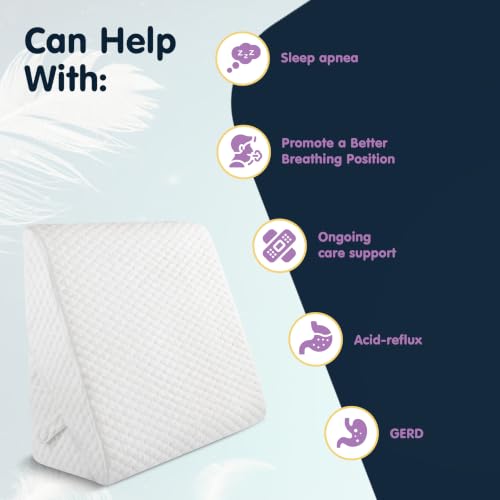 Adjustable Bed Wedge Pillow for Sleep Apnea & Chronic Pain Relief