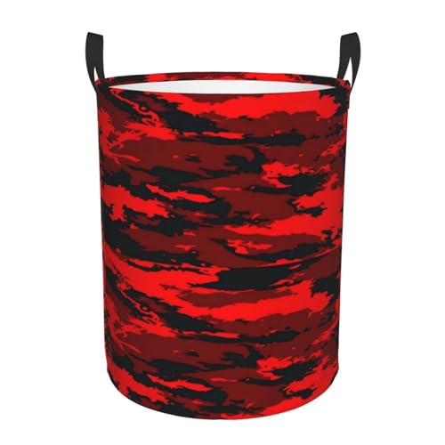 Collapsible Camouflage Laundry Hamper - Waterproof Storage Basket 38L