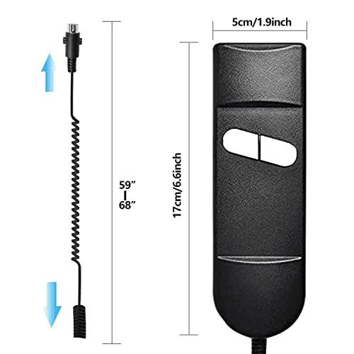5-Pin 2-Button Power Recliner Remote Replacement Lift Chair Controller