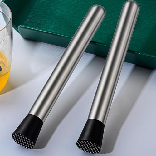 LKMM Stainless Steel Fruit and Ice Hammer - Multi-Function Juicer & Shaker Tool, 2 Pieces