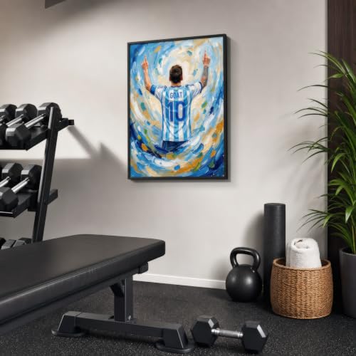 16x20 Messi Wall Art Poster - Large Soccer Bedroom Decor