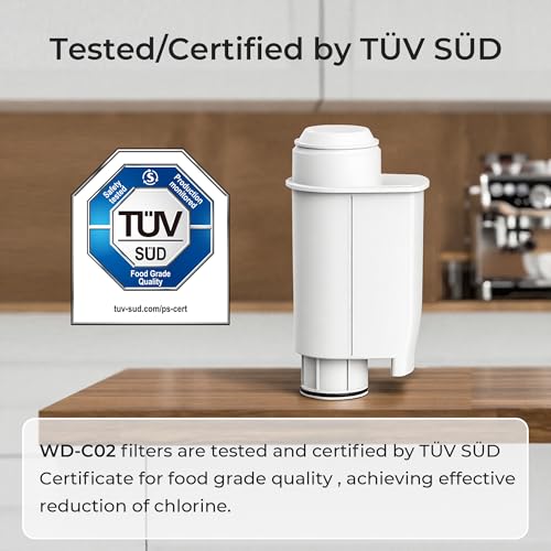 Waterdrop Coffee Water Filter, Replacement for Brita¢ç Intenza+¢ç Water Filter Gaggia¢ç, Philips¢ç, Saeco¢ç, CA6702/00, Gaggia¢ç Filter, T?V S?D Certified (Pack of 4)