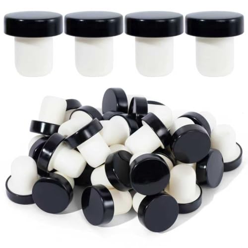 Impnit 20 Pcs T-Shaped Reusable Wine Bottle Cork Stoppers Silicone Seal Plugs