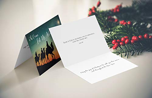 Religious Christmas Cards Pack of 24 - Scripture Bible Verse Greeting Cards