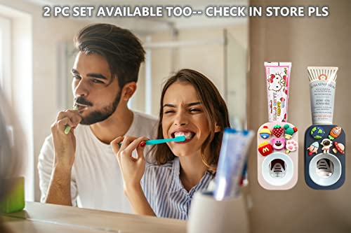 Automatic Toothpaste Dispenser - Wall Mounted Hands Free Squeezer (Astronaut)