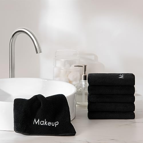 6-Pack Microfiber Makeup Remover Washcloths, Ultra Soft Coral Fleece