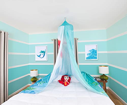 Ariel Bed Canopy Curtain for Kids, Hanging Play Tent and Reading Nook