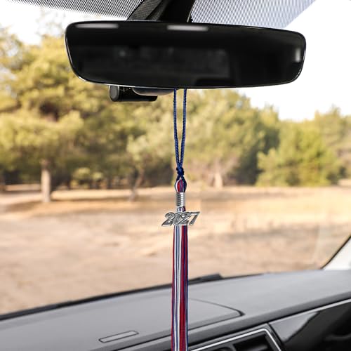 Graduation Triple Color Tassel with Silver Date Drop