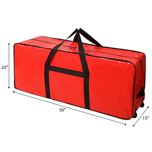 Rolling Christmas Tree Storage Bag with Wheels for 4.5-7 Ft Trees