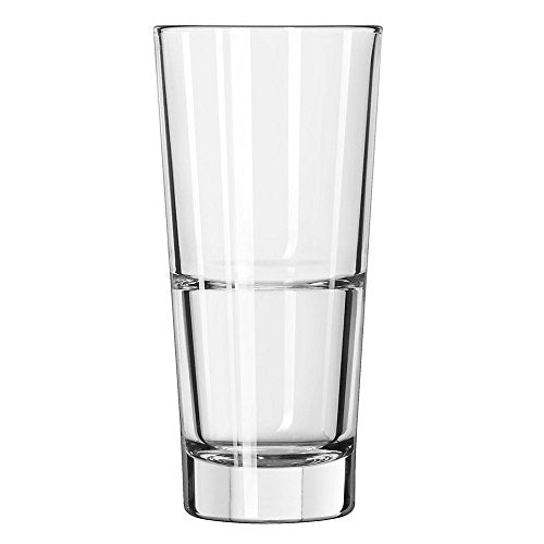 14 oz Durable Beverage Glass - Commercial Grade Stackable Tumbler (12 Pack)