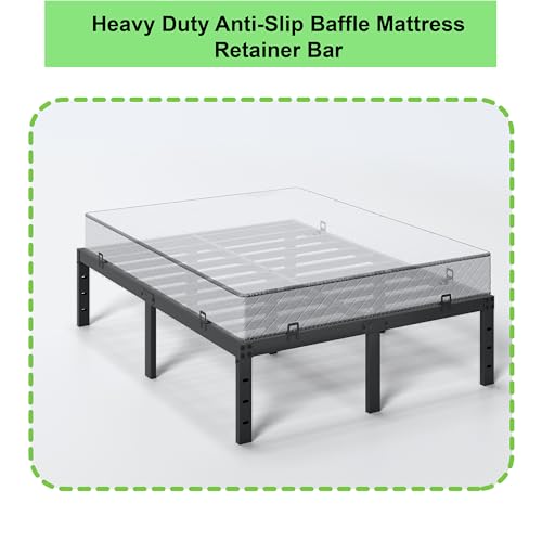 Non-Slip Mattress Stoppers for Bed Frame - Adjustable Retainer Bars (6-Pack)