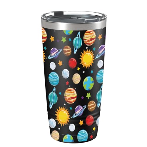Space Lover Travel Tumbler - 20oz Stainless Steel Planet Gift