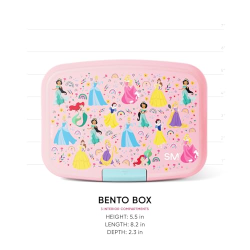 3-Compartment Kids Bento Lunch Box - BPA-Free Leak-Resistant Container