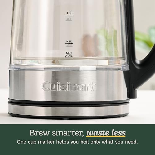 1.7L Glass Electric Kettle with Variable Temperature Touchscreen Control