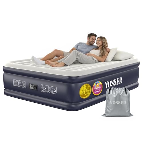 Queen Air Mattress with Built-in Pump - 18" Raised Inflatable Bed