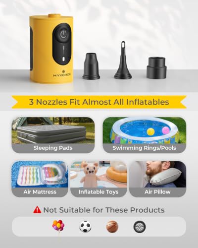 Portable Air Pump for Inflatables - 8000mAh Fast Inflator
